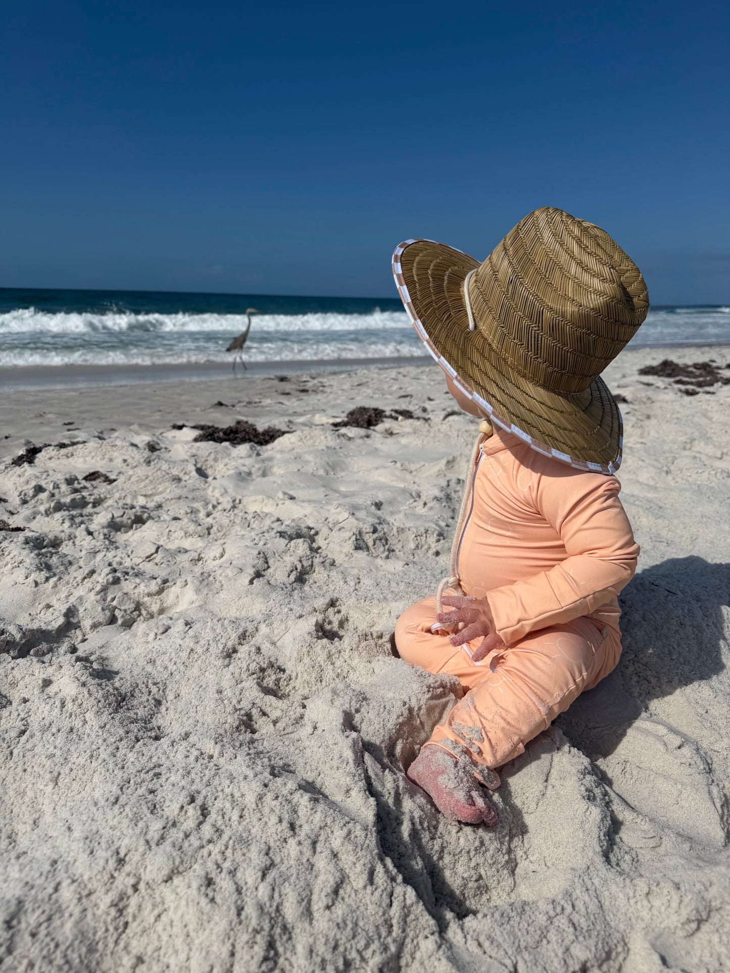Sunny Bubby Beachwear Full Coverage Sunsuit Swimsuit - Orange